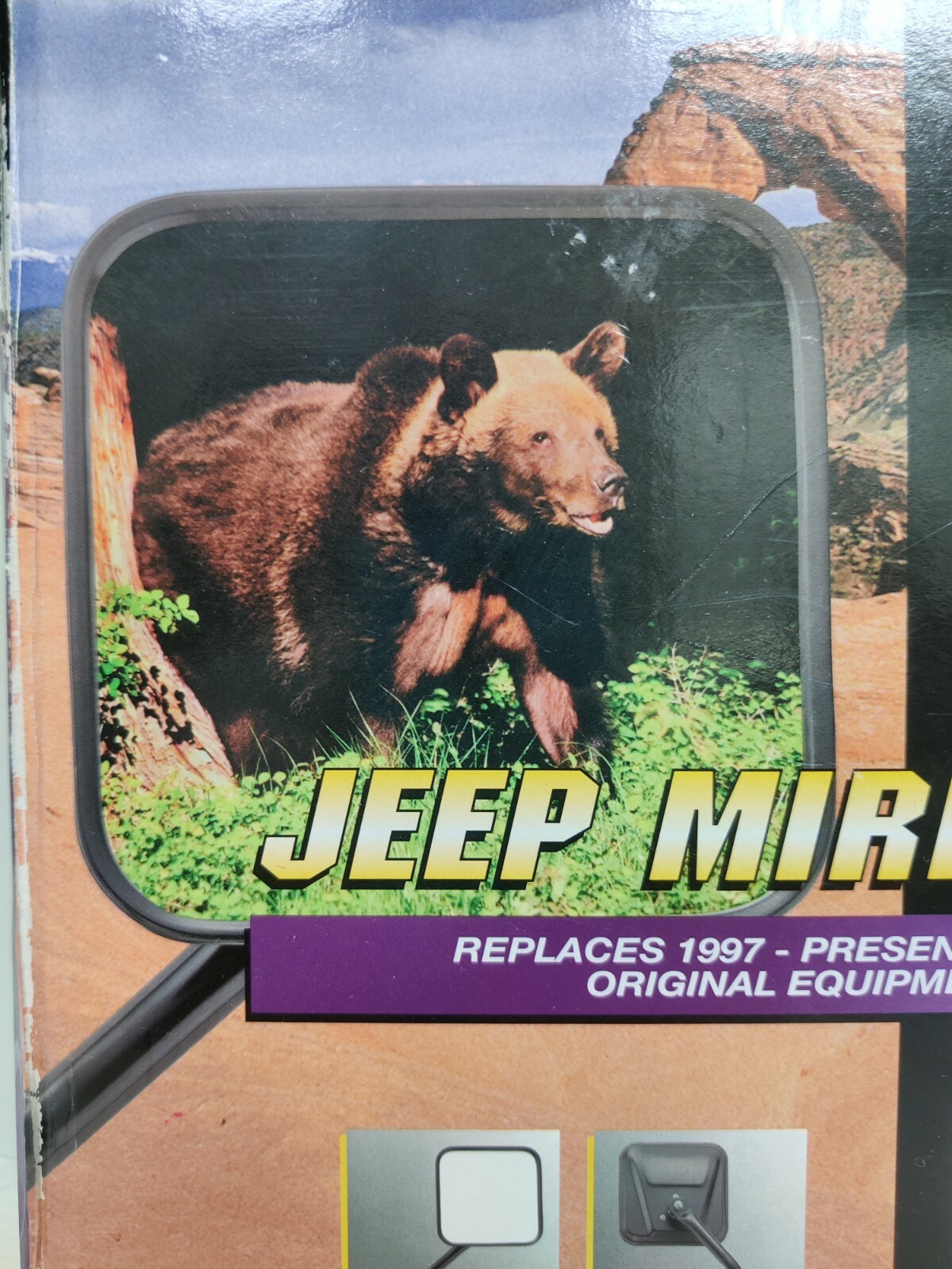 CIPA CJStyle Black Jeep Replacement Mirror Wrangler 44800 RIGHT 1997