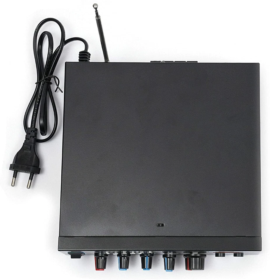 AMPLIFICATORE BLUETOOTH STEREO MP3 RADIO FM HI-FI AUDIO USB AUX 800W BT309A-A - Immagine 4 di 4