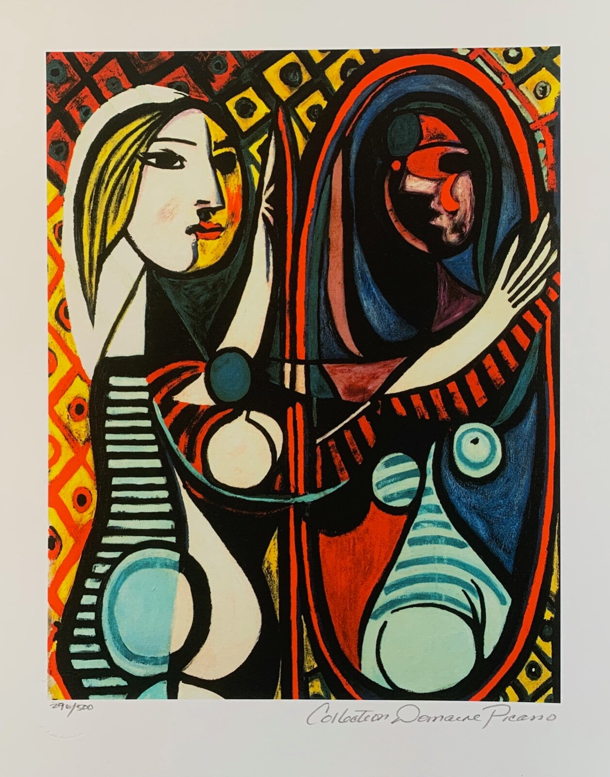 Pablo Picasso GIRL BEFORE A MIRROR Estate Signed & Numbered Giclee Art