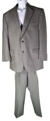 JOS A BANK Men's Black/White Check 2-Piece 100% Wool Suit - Size 42R/36R - Afbeelding 1 van 14