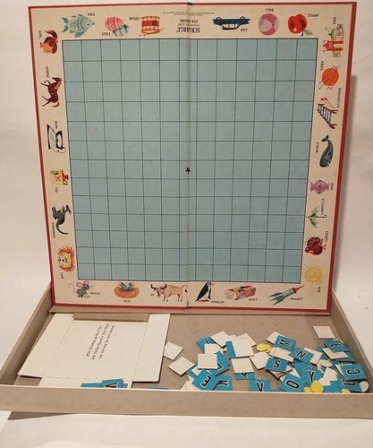 1968 Vintage Scrabble for Juniors Selchow & Righter 3rd Edition Strategy - Picture 4 of 6