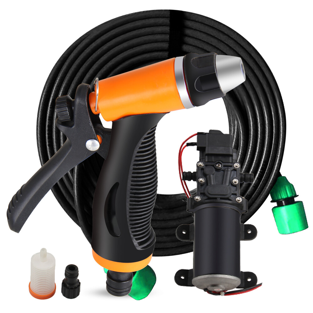 Portable 12V Jet Spray Car Wash Washer Gun High Pressure Electric Water