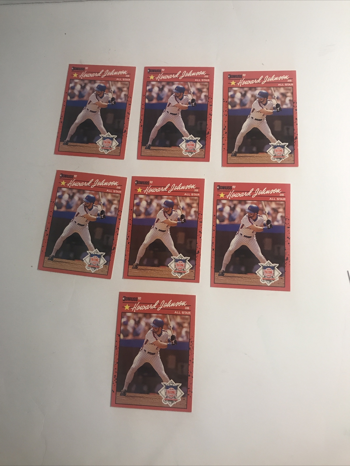 Howard Johnson Baseball Card Set of 7 Donruss 1175 eBay