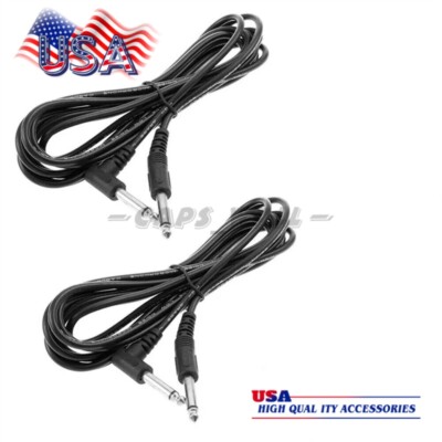 10FT Electric Patch Cord Guitar Amplifier Amp Cable Right Angle 90 Degree