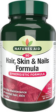 Image of Natures Aid Hair Skin and Nails Formula – Supports Growth, Strength & Radiance –
