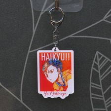 Keychain Double-sided Acrylic Pendant Cosplay Haikyuu Yu Nishinoya Keyring