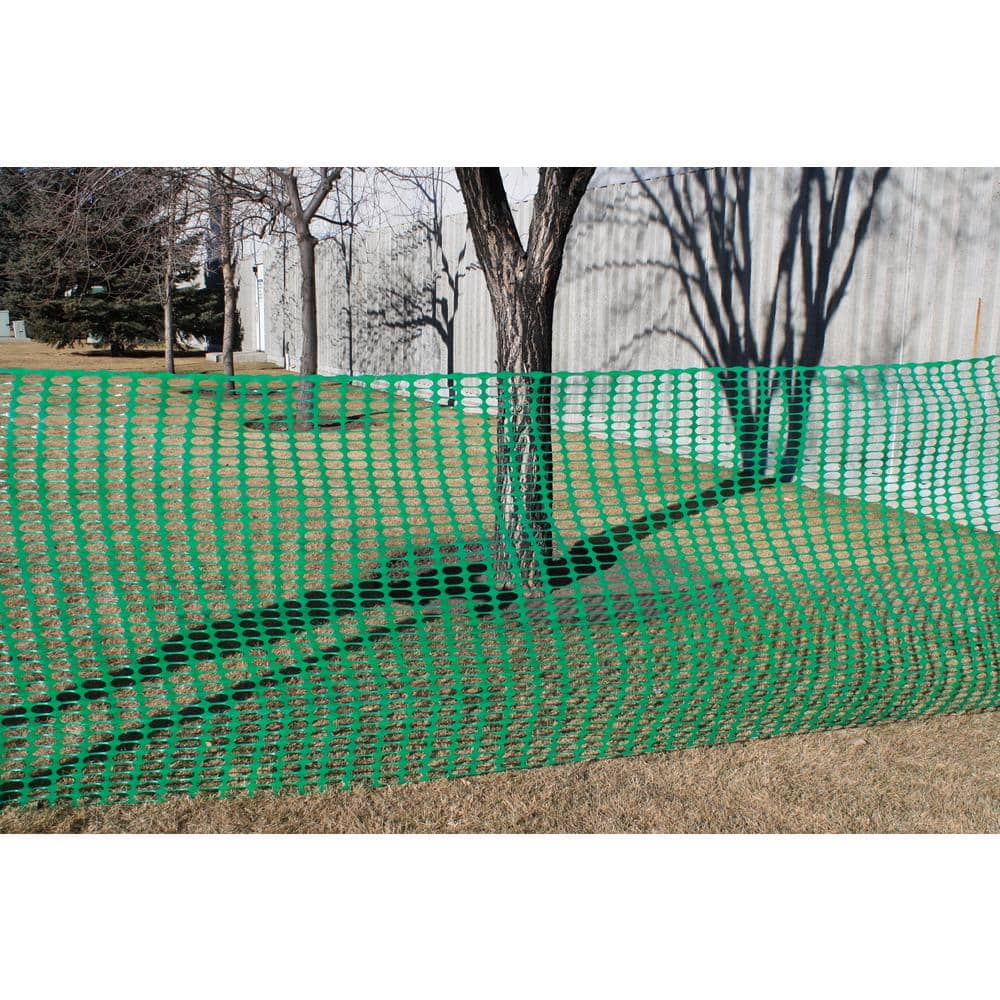 4 ft. x 100 ft. green construction snow/safety barrier fence eBay