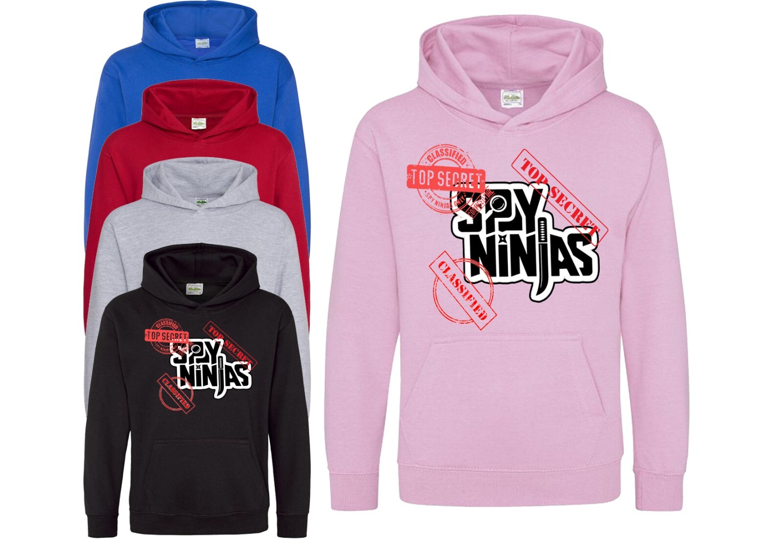 SPY NINJA CWC Inspired Kids Hoodie Youtuber Merch Hooded Sweatshirt ...