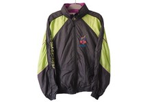 Vintage DIADORA Performance Track Jacket Full Zip Size L 90s sport windbreaker