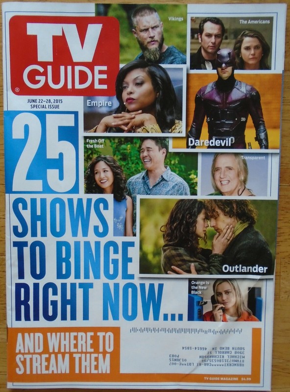TV GUIDE MAGAZINE 6-22-15 OUTLANDER, DAREDEVIL, EMPIRE, FRESH OFF THE BOAT