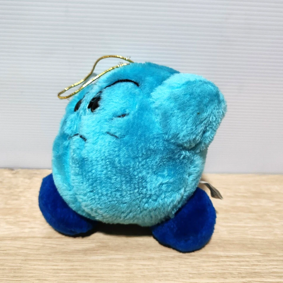 Muñeca de peluche Kirby's Adventure Takara 1993 juguete azul congelado de colección raro premio 5" Foto 3 de 4