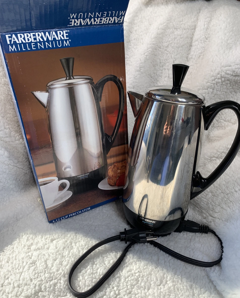 FARBERWARE FCP412 Electric Percolator, 2 to 12 Cup Capacity, 1 W