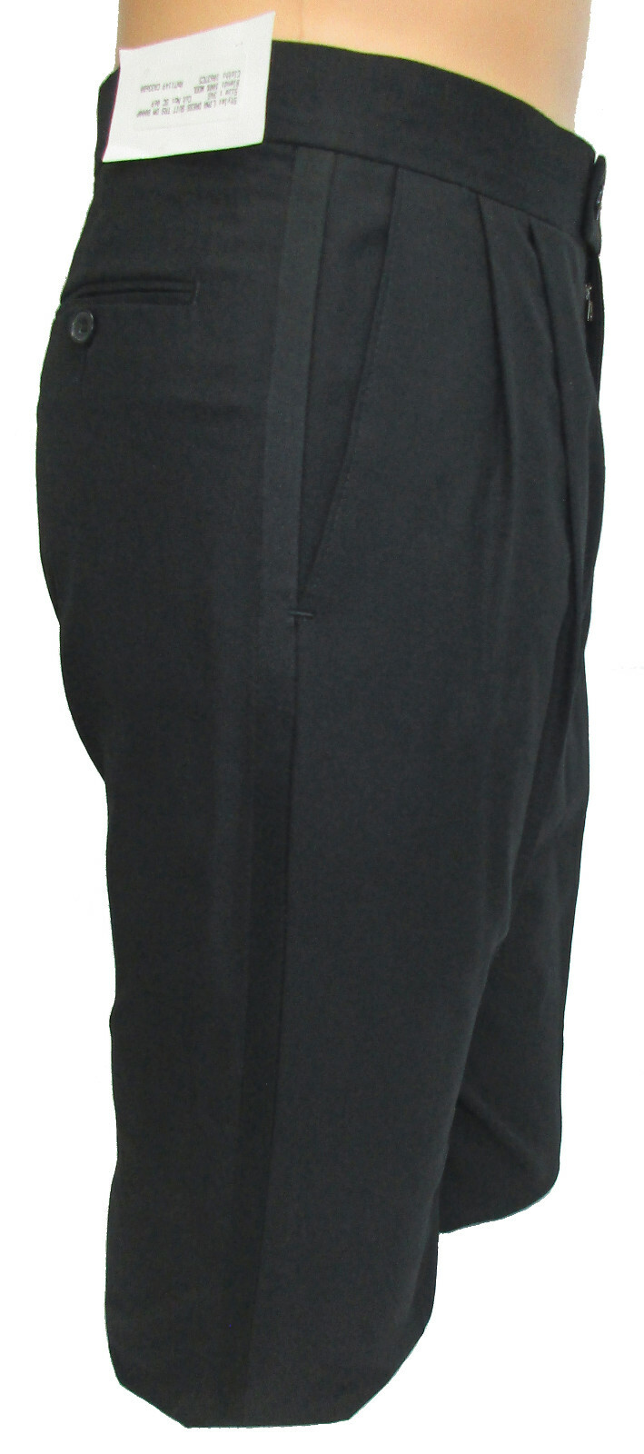 Men's Black Chaps Hudson Tuxedo with Pants Prom Mason… Gem