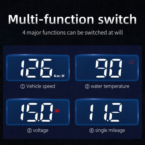 Car HUD Vehicle Modified Portable OBD High-definition Display LED Backlight - Picture 3 of 10
