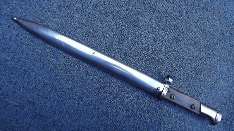 Czechoslovakia Mauser VZ 24 WWII Bayonet - Parade unit with heavy nickel finish