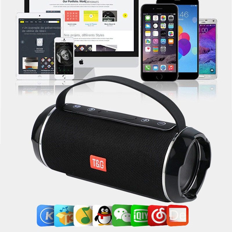 Haut-parleur Bluetooth étanche TG116C enceinte nomade autonome grise