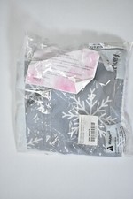 Decorative Christmas Snowflake Printed Throw Pillowcase 18" x 18" Gray Square