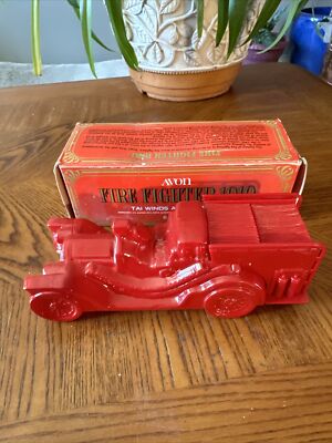 Vintage Avon Fire Fighter 1910 oz Avon Tai Winds After Shave Empty Bottle 