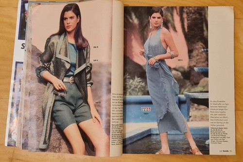 Vintage Burda Magazine May 1992 Full Uncut Sewing Patterns German Spring '92 - Imagen 7 de 14