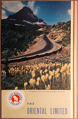 #ad 1948 GN Great Northern Railway The Oriental Limited Train Dinner Menu B1 83 $42.87