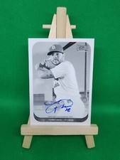 2018 Topps Archives Snapshots Auto Black & White #'d 1/25 Tommy Pham #AS-TP Auto