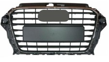 Mascherina Calandra Anteriore Cromata-Vern Grigia Per Audi A3 2012 In Poi