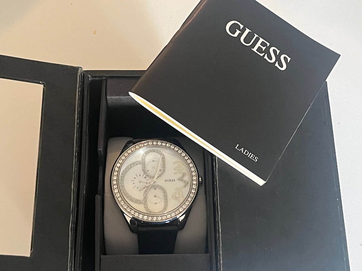 Guess Armbanduhr für Damen, mit echten Swarovski Steinen