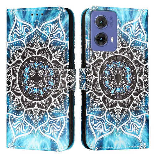 Printed Tiger Flower Wallet Phone Case for Motorola G84 G34 G54 G24 E14 G Stylus - 第 17/20 張圖片