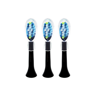 3-Pack Philips DiamondClean Adaptive Clean Brush Heads | Black | No Box