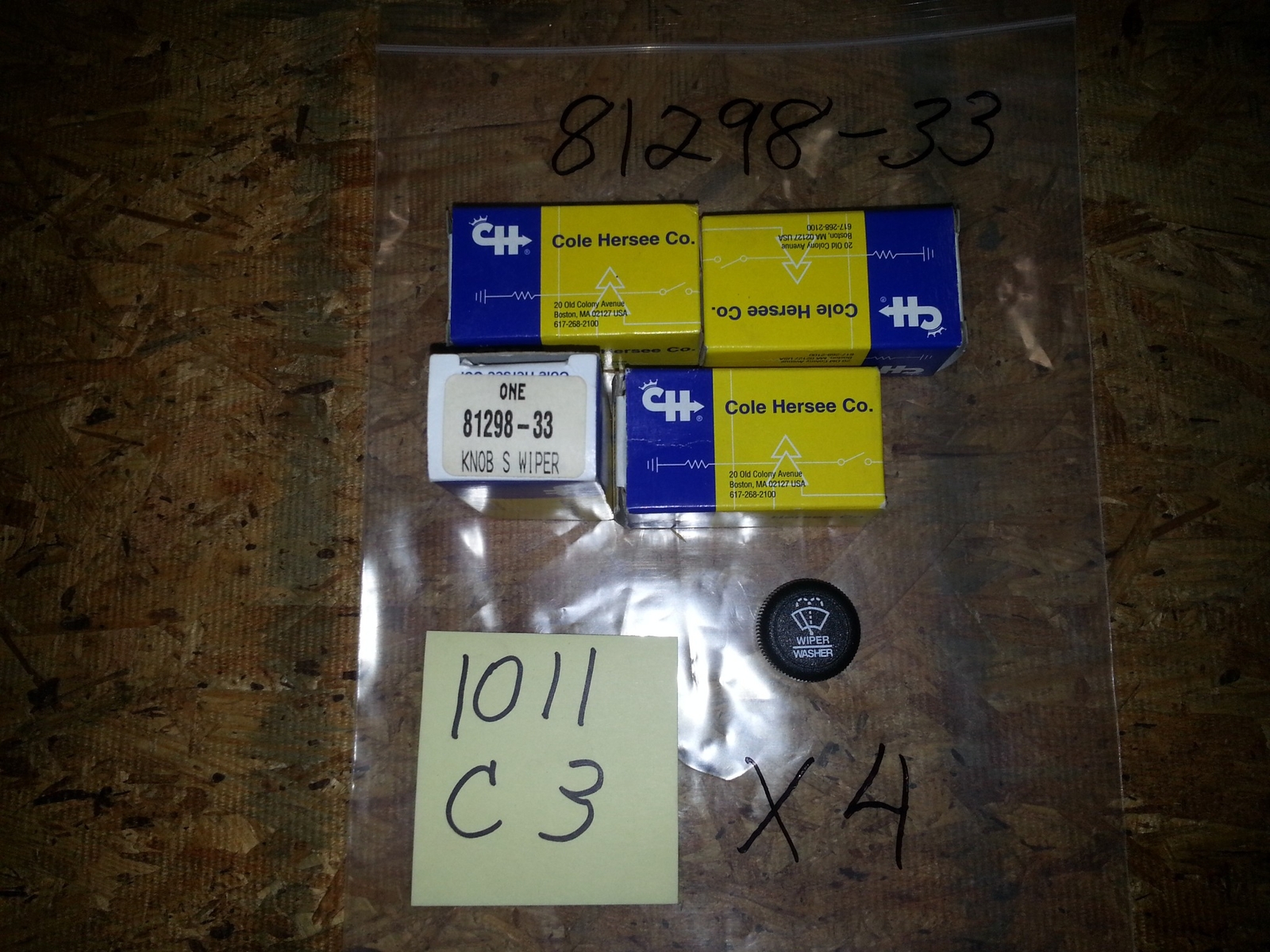 COLE HERSEE 81298-33 KNOB S WIPER | eBay 