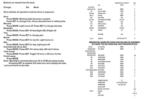 PCB 2.3 + Processor for Nixie clock DIY kit IN12 or IN14 or IN16 or IN4 or IN18 - Picture 10 of 11