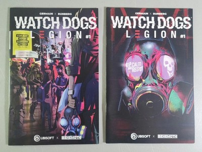 Watch Dogs Legion #1 Covers B & C NM Behemoth Comics lot of 2