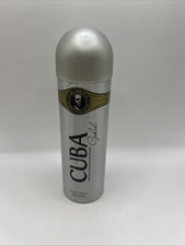 CUBA ORIGINAL GOLD  DEODORANT BODY SPRAY 24H FOR MEN 6.6 Oz / 200 ml BRAND NEW!
