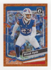2023 Panini Donruss Optic Micah Hyde #23 Orange Scope Prizm 6/79 Bills