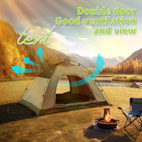 JAICOM 2‐4 Tenda a Cupola Uomo – Impermeabile 4 Stagioni, Ultraleggera, Facile da Installare - Foto 3 di 15