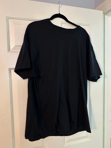 Camiseta negra de manga corta Hanes XL para hombre