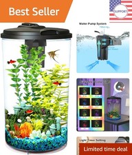 AquaView 360 6-Gallon Aquarium Kit with LED Lighting for Tropical Fish Lovers