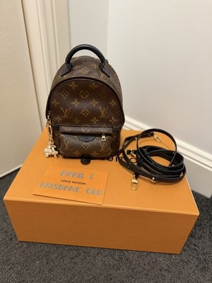 Louis Vuitton Palm Springs Backpack Mini Brown Canvas