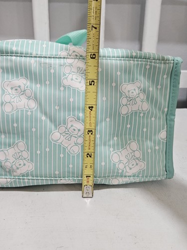 Vintage Baby Boom Diaper Bag/Bottle Holder Green/Teddy Bears - 第 8/9 張圖片