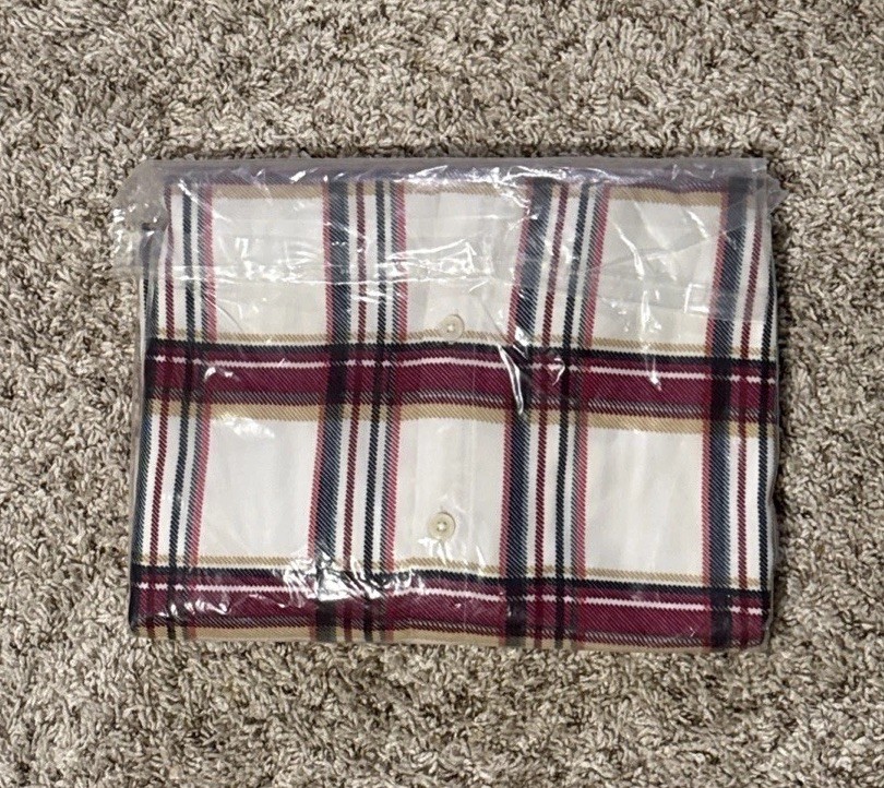 Tommy Hilfiger Women’s Plaid Georgette Belted Shirtdress Size XS NEW COLOR IVORY thumbnail 2