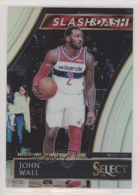 2018-19 Panini Select Slash and Dash Silver Prizm /99 John Wall #24 hs9