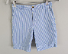Vineyard Vines Seersucker Shorts Boys 8 Blue Striped Casual