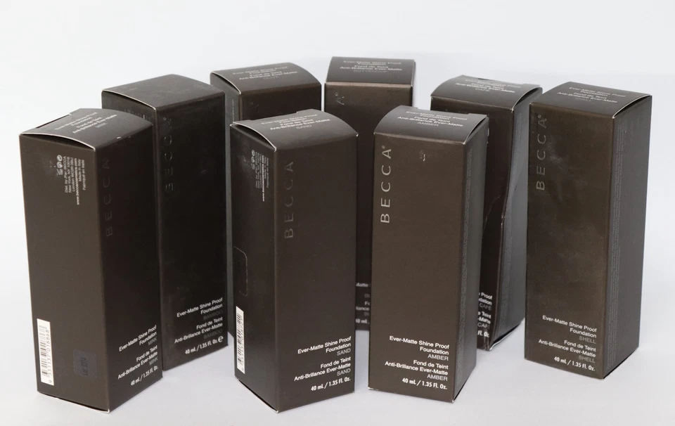 2 LOT BECCA EVER-MATTE SHINE PROOF MEDIUM COVERAGE FOUNDATION 40ML CHOOSE SHADE - Image 4 of 4