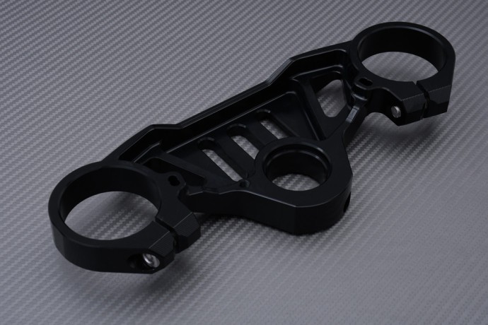 Té de fourche supérieur alu Aprilia RS660 noir pour supprimer le flou de direction - 3