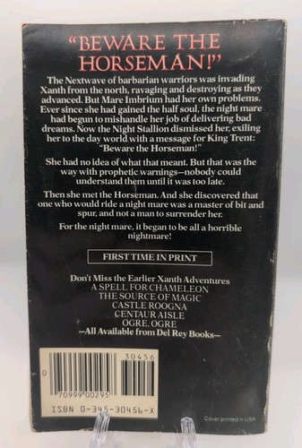 Vtg 1983 Paperback Night Mare By Piers Anthony Fantasy **Buy 2 Get 1 Free** - Picture 2 of 4