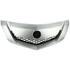 Sliver Satin Finished Front Upper Grille For 2009 10 2011 Acura TL 75125TK4A01ZA