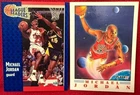 Michael Jordan 1991 Fleer Basketball Pro-Vision #2 & #220 2-Card Lot