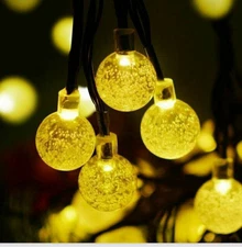 LINKPAL 30 LED Solar String Ball Outdoor Lights - Warm White (0602668000004)