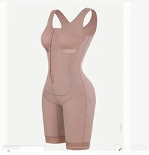 Fajas Colombianas Stage 2 Post-Surgical Shapewear BBL Bodysuit Pink body shaper