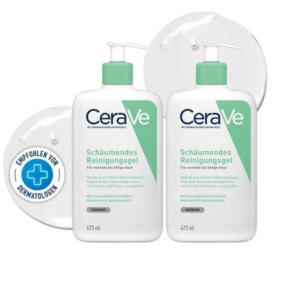 CeraVe Schäumendes Reinigungsgel für 2 x 473 ml, 